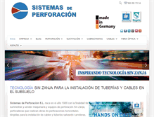 Tablet Screenshot of perforaciones.com